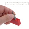 HARFINGTON 6pcs Plastic Hex Shank Screwdriver Bit Holder Organizer 5
