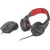 Trust 21472 Auriculares y Mouse gxt 784 Negros, Color Pack