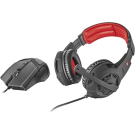 Trust 21472 Auriculares y Mouse gxt 784 Negros, Color Pack of/Paquete de 1