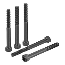 DTGN M6-1x60 Socket Head Cap Screws Bolts - 15Pack - Good for Road Bicycle, Mountain Bike, Auto, Motorcycle - Carbon Steel Hex Head Metric Screws, Black