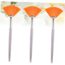 3 piezas Brochas Faciales Prácticas de Abanico Máscara Cepillos de Maquillaje Portátiles Herramientas Cosméticas Mujeres y Ni