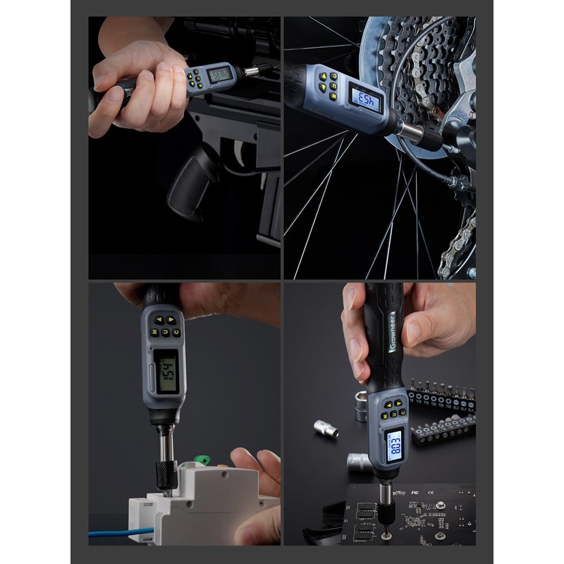 GROWNEER Digital Torque Screwdriver, 2.66-53.1 In-lbs/0.3-6 Nm, 1/4'' Drive Inch