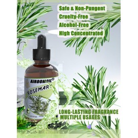 Pure Rosemary Essential Oil Hair Natural Aromatherapy Skin & Body Care Candle Making Home Fragrance Diffuser Oil 4 Fl Oz