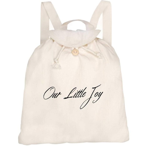 Azeeda 'Our Little Joy' Canvas Rucksack/Backpack (RK00038444)