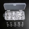300pcs Aluminum Crimp Sleeves Connector Kit 5 Sizes Double Barrel