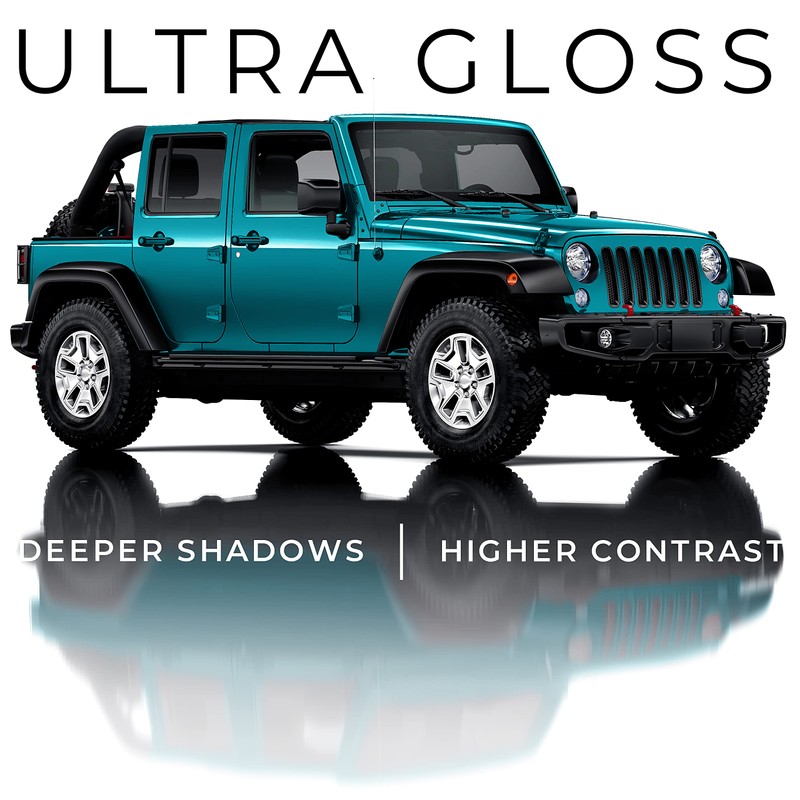 VViViD+ Ultra Gloss Miami Blue Vinyl Car Wrap (6ft x