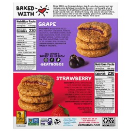 Bobo's PB&J Oat Bars Variety Pack, 18 Count – Peanut Butter & Jelly Snack.