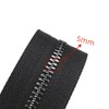 Amykite 2PCS 15cm/6in Zipper Metal,#5 Replacement Zippers,5 mm Non-Separable Zippers,Metal