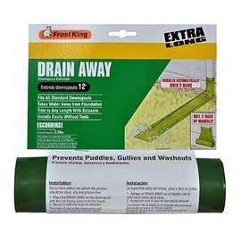 Frost King 144 in. H x 7.2 in. W x 6.2 in. L Green Poly A Automatic Drain Away