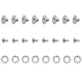 OZXNO 8 Pcs Football Backplate Screws Football Back Plate Hardware Silver Battle Backplate Screws for Unisex Adult Size Youth Size Football Backplates