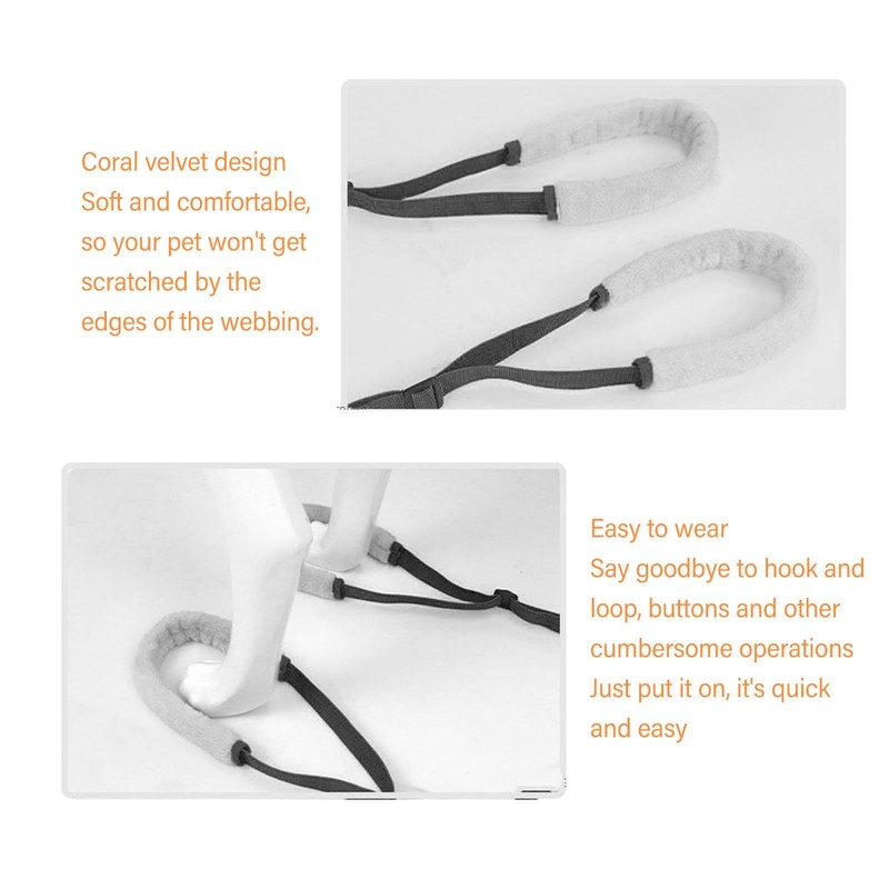 HilBeliFU 2Pcs Sling for Dogs Back Legs, Soft Dog Hind