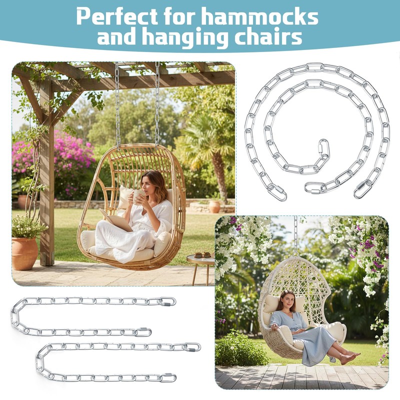 Frienda 2 Pack 30 Inch Heavy Duty Swings Chain 1500