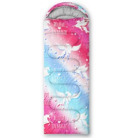 BailiPromise Kawaii Dog Printed Camping Sleeping Bags,Hiking,Waterproof, Backpacking and Outdoors Sleeping Bags for Adults & Kids,3 Season Warm & Cool Weather,Camping Gear Equipment 31x90inch