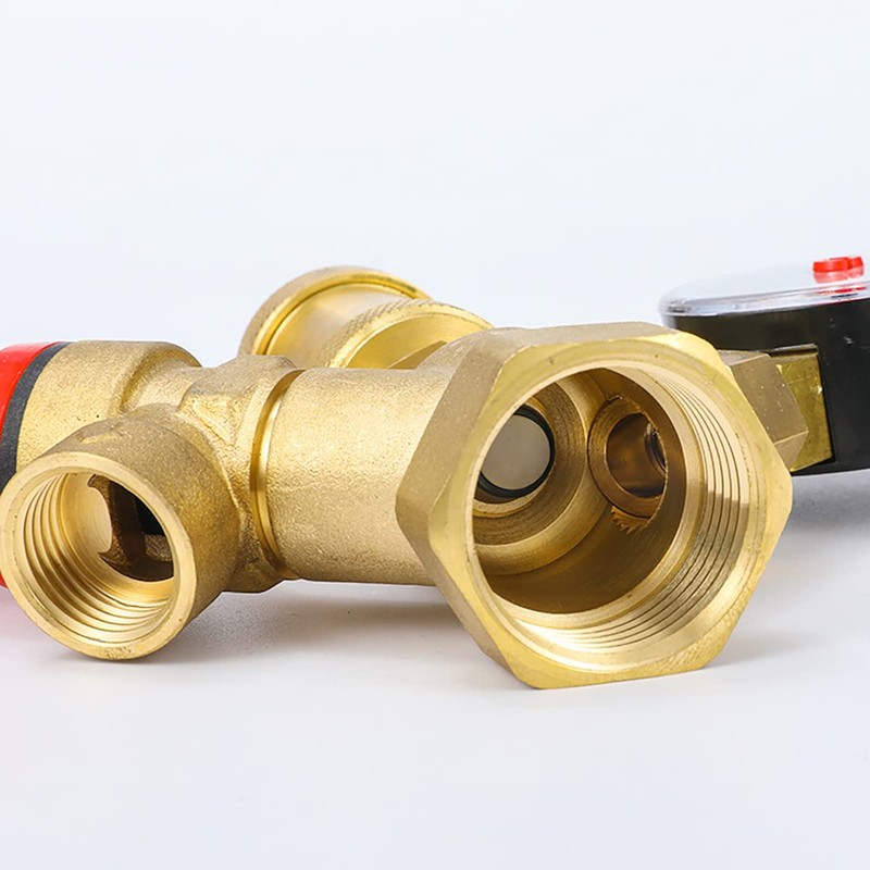 DN25 Brass Boiler Valve, 3-6Bar Adjustable Relief Valve Pressure Regulator