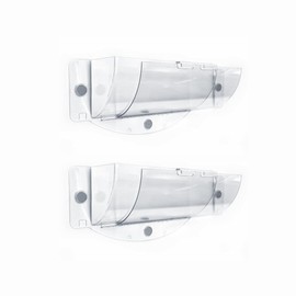 Two Adjustable Air Vent Deflector – Expands 8" to 16,5", High‑Transparency Plastic, Magnetic Mount for Floor, Wall & Ceiling Registers – Made in Italy