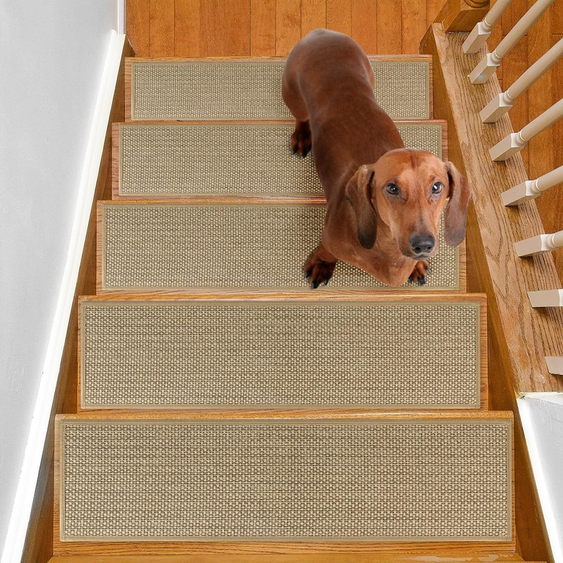 SMILOOL Stair Treads Non Slip for Wooden Steps Indoor 9"