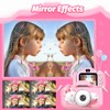 Goopow Kids Digital Camera, Pink Purple, 32GB MicroSD Card Included,