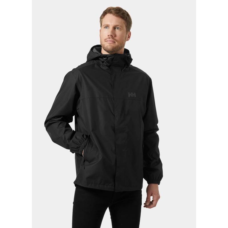 Helly-Hansen Men's Vancouver Rain Jacket, 990 Black, X-Large