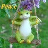 Gemmia Miniature Fairy Garden Dragon Figurines- Swing Dragon Statue
