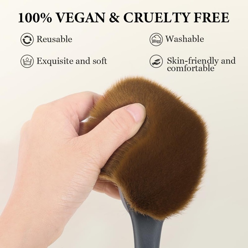 LOPHE Self-Tanning Back Applicator, Long Wooden Handle Back Applicator Back