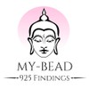 MY-BEAD Infinity Chain Clasp 925 Silver 14 K Gold-Plated Double