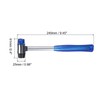 sourcing map Rubber Mallet Double-Faced with Non-Slip Plastic Grip Rubber