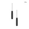 FOCMKEAS 2PCS Mini Phillips Screwdriver, 2.5mm Cross Head with Black