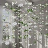 12 Pcs 70.8 Ft Hanging Floral Garland Silk,Boho,White