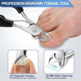 GJNL Toenail Clippers for Seniors Thick Black Toenails