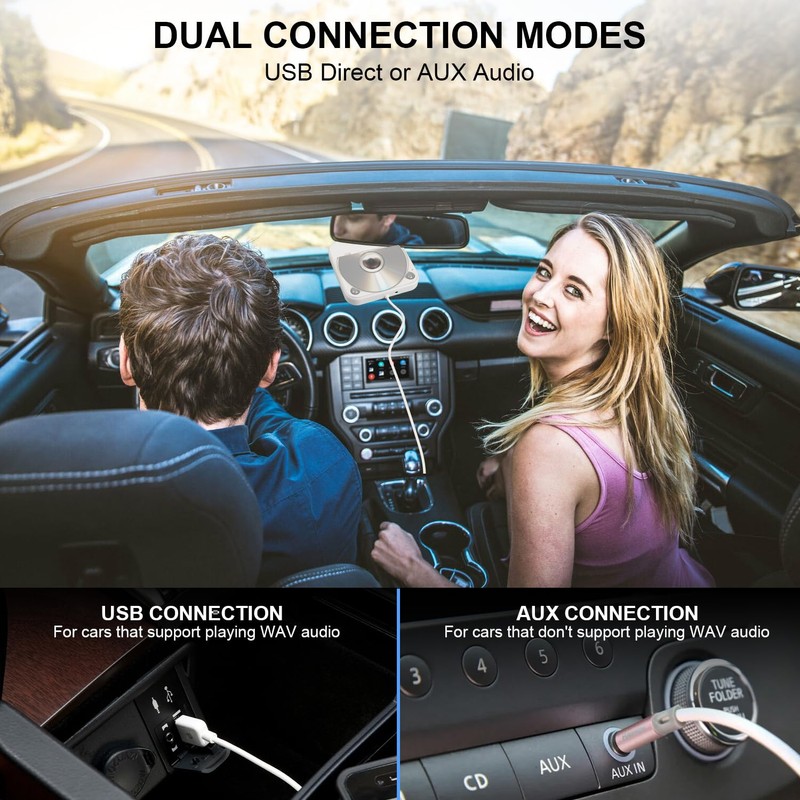 Portable CD Player for Car, Car CD Player with USB/AUX
