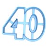 Sweet Prints Inc Number 40 Cookie Cutter - Dishwasher Safe