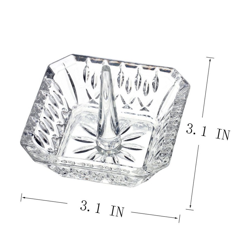 H&D Crystal Ring Holder Dish