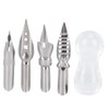 Calligraphy Pen Set Glass Ink Feather Fountain Pen with Replaceable