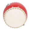 Kids Chinese Drum Plastic Sheepskin Maple Wood Red Color Children