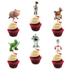 Toy Stry Cupcake Toppers – Fun Themed Party Decorations for Kids, Picks for Toy Stry Birthday & Celebration