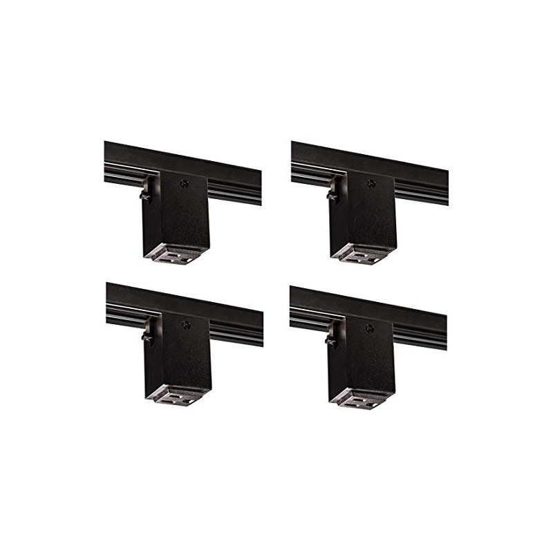 Nora Lighting NT-327B Outlet Adapter Track Accessory (4 Pack)