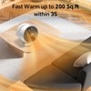 Shinic 2-in-1 Heater and Fan Combo,1500W Portable Space Heater with