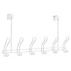 iDesign Over-The-Door 6-Hook Rack –Classico Collection – White