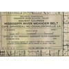 1944 Map Mississippi River Meander Belt Alluvial Valley Harold Fisk