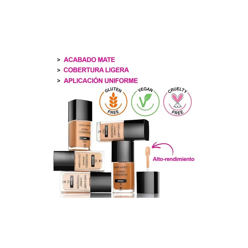 Base De Maquillaje Photo Focus Matte Foundation Wet N Wild