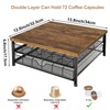 Coffee Pod Holder for K Cup Holder Drawer, 2 Tier