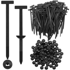 YuCool 100Pcs Nylon Universal Cable Tie Buckle, Heavy Duty Self-Locking Zip Ties with Button Lock,Automotive Zipper Clips for Car Fender Trunk Repair, Wire Bundling,Home & Garage Use