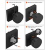 Haidms Matte Black Door Knobs Interior Privacy, Heavy Duty Square