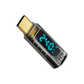 Duttek USB C Extension Adapter 240W Ultra Fast Charging, 40Gbps USB Type-C Extension Adapter, USB-C Male Female Extension Connector 8K 60Hz HD Video Signal Transmission, Supports