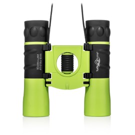 Lucky Bums Youth Kids 10x25 Objective Power Lens Scout Bino Compact Binoculars, Kelly Green