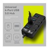 Knox Gear 4 Port 3.0 USB Hub with Individual Switches