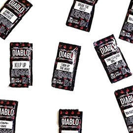 Taco Bell Diablo Sauce Packets (25 Pack, 1.5-inch, Gluten Free)