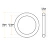 sourcing map Pack of 1 Nitrile O-Rings Sealing Rubber Metric