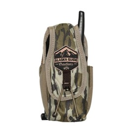 Alaska Guide Creations in-line Camo Accessory Pouch | Adapter GPS Radio Holder | One Size Fits Most Walkie Talkie Pack (Kryptek Highlander)