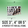 Rottweiler Dog Sticker Rottweiler Lover Decal I Like My Rottweiler
